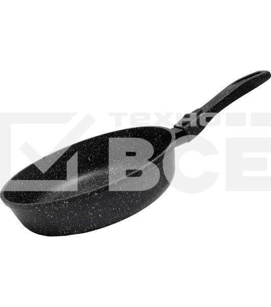 Сковорода из литого алюминия REALPRESS В22Ср 22 см черный