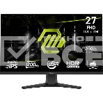 Монитор 27' MSI MAG 272F IPS 1920x1080, 200 Гц, 0.5 мс, 16:9, 1000:1, 250 кд/м², HDMI 2.0, DP 1.4, 3.5 мм, Adaptive-Sync, черный, фото 1