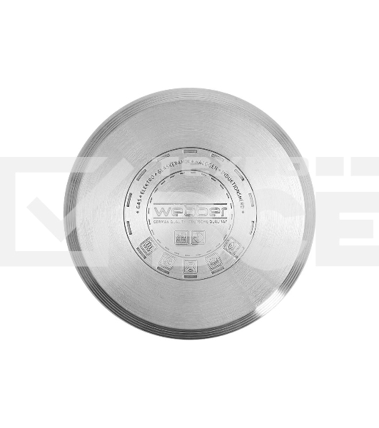 Кастрюля WEBBER BE-344/2 6,6 л, из нержавеющей стали со стеклянной крышкой