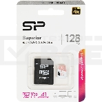 Флеш карта microSD 128Gb Silicon Power Superior A1 microSDXC Class 10 UHS-I U3 100/80 Mb/s (SD адаптер), фото2