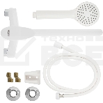 Смеситель в ванную BRIMIX 5561 длинный излив, шаровый, из высокопрочного пластика АБС, БЕЛЫЙ, фото2