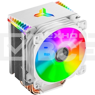 Кулер JONSBO CR-1400 White LGA1700/1200/115X/AM4 (24шт/кор, TDP 125W, PWM, 92мм ARGb Fan, 4 тепловые трубки, 4-pin, белый) Retail