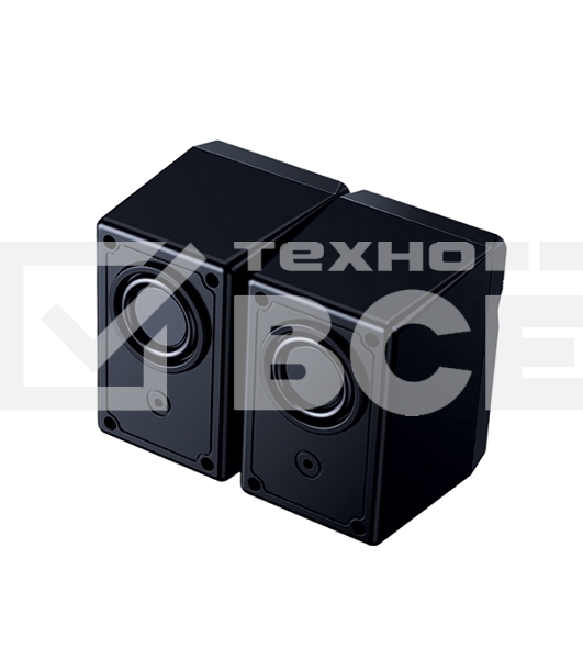 Акустическая система 2.0 Qumo Rage AS005, 10 ВТ, объемное звучание, синяя подсветка (отключаемая), USB/Jack 3,5мм