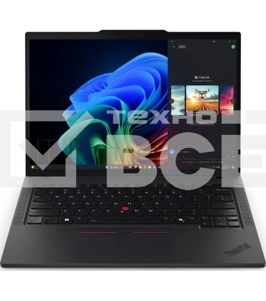 Ноутбук Lenovo ThinkPad T14 Gen6 14' WUXGA(1920x1200)IPS 400N, Ultra7 255H, 16+16Gb DDR5-5600, 1Tb SSD m.2, Intel Graphics, WiFi 6E+BT, FPR,fTPM, cam 5MP+IR, 4cell 52.5Wh, 65W USB-C, Win11 Pro China,1,4kg, 1Y