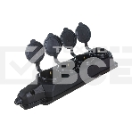 Колодка каучуковая 4-м с заземл. 16А IP44 черный ЭРА Б0044546, фото4