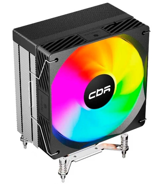 Кулер для процессора CBR CBR-CC-3190-RGB-PWM Al+Cu, 3 heat pipes, Socket 775/1366/1155/1156/1150/1151/1200/1700/AM2/АМ2+/АМ3/AM3+/FM1/FM2/AM4/AM5, TDP 190W, 120mm Fan, 2300RPM, HB, RGB, PWM, 36db