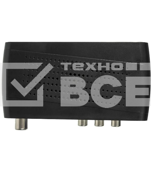 Приставка для цифрового ТВ Hyundai H-DVB520 черный, DVB-T2, DVB-T, DVB-C, HDMI, USB 2.0 х2