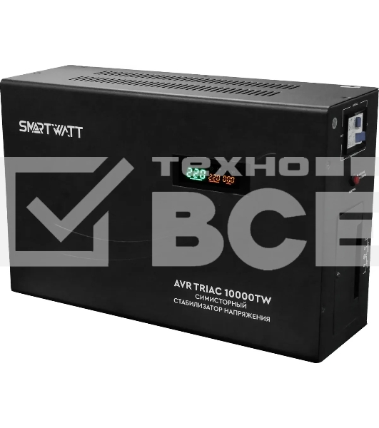 Стабилизатор напряжения Smartwatt AVR Triac 10000TW 10000ВА черный