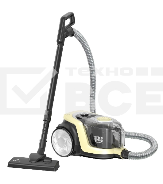 Пылесос Eurostek EVC-4517 желтый, 500/2800 Вт, уборка сухая, пылесборник - контейнер, 3 л