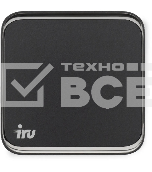 Неттоп IRU 310TLCN i3 1115G4 (3.3) 8Gb SSD256Gb Iris Xe Windows 11 Professional GbitEth черный (1975168)