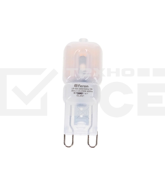 Лампа светодиодная FERON LB-430 (25636) 5W 230V G9 2700K