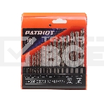 Набор сверл по металлу PATRIOT, HSS, 19 шт №1: 1,0-10,0мм, в пластиковом боксе, фото 1