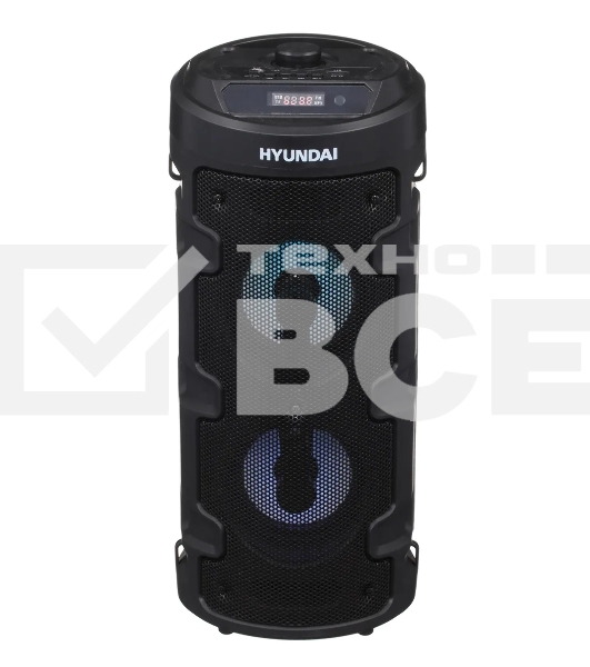 Минисистема Hyundai H-MC160 черный 50Вт/FM/USB/BT/SD/MMC