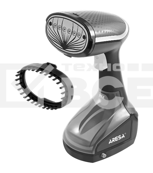 Отпариватель ARESA AR-2306 черный/серебристый, 1100 Вт, 25 г/мин, 200 мл