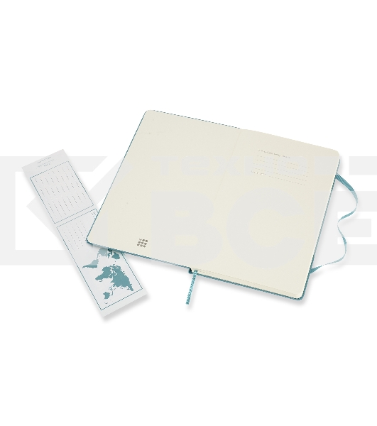 Блокнот Moleskine CLASSIC QP062B35 Large 130х210мм, 240 страниц, нелинованный, твердая обложка, голубой