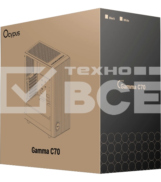 Компьютерный корпус Ocypus Gamma C70 BK, ATX, USB 3.0*1+USB 2.0*1