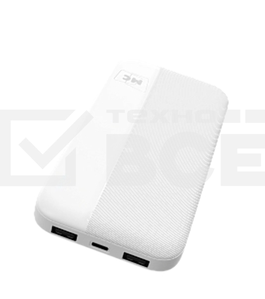Портативный аккумулятор MORE CHOICE (4620202552907) PB25-10 белый - 10000mAh 2USB