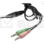 Гарнитура проводная полноразмерная с микрофоном (гарнитура) ExeGate Office HS-130S (2x3.5мм, динамик 40мм, 20-20000Гц, длина кабеля 2.2м, регулировка громкости), фото3