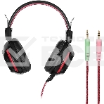 Проводные наушники Oklick HS-G300 черный/красный, полноразмерные, jack 3.5 мм, фото5