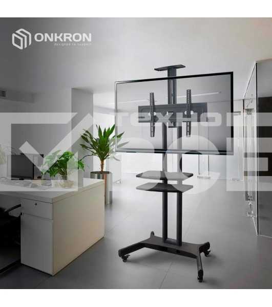 Стойка для телевизора с кронштейном ONKRON TS1552 40'-70', мобильная, черный