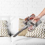 Пылесос вертикальный Endever SkyClean VC-301 черный/оранжевый, питание от аккумулятора, 75 Вт, уборка сухая, пылесборник 0,8 л, фото11