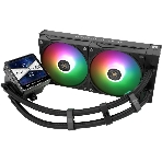 Водяное охлаждение для процессора Thermalright Grand Vision 240 (240mm, LED, Black, ARGB/Fans: 2x120mm, 80.45CFM, 29.4dBA, 2150RPM/Pump height 72.5mm, 6400RPM, Rad thickness 27mm/S: 1700, 1200, 1851, 115X, 2011, 2066, AM5, AM4), фото10