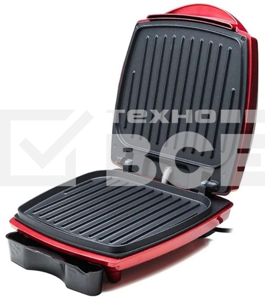 Электрогриль Kitfort KT-1610 1000Вт красный/черный