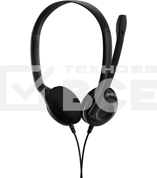 Гарнитура EPOS PC 3 Chat чёрный, проводная, 2 x mini jack 3.5 мм