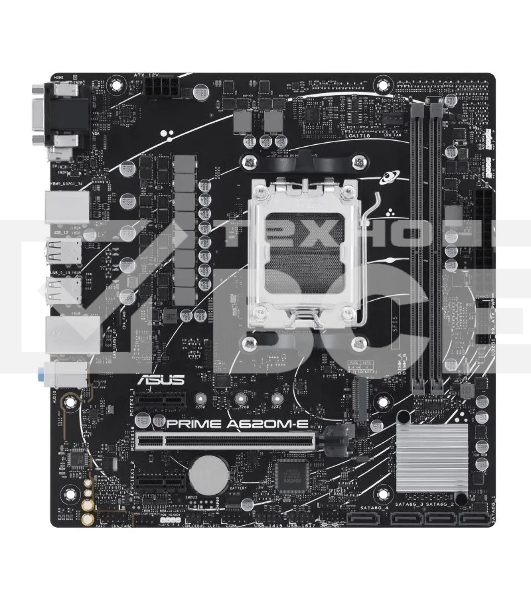 Материнская плата ASUS PRIME A620M-E-CSM, AM5, AMD A620, 2xDDR5, 4xSATA, 1xM.2, 1xPCI-E 4.0 x16, 1xPCI-E x1, 1xDisplayPort, 1xHDMI, 1xVGA, 1x 1Gb LAN, 4xUSB-A 3.2 Gen 1, 4xUSB-A 2.0, 3x3.5 мм, 7.1, Micro-ATX