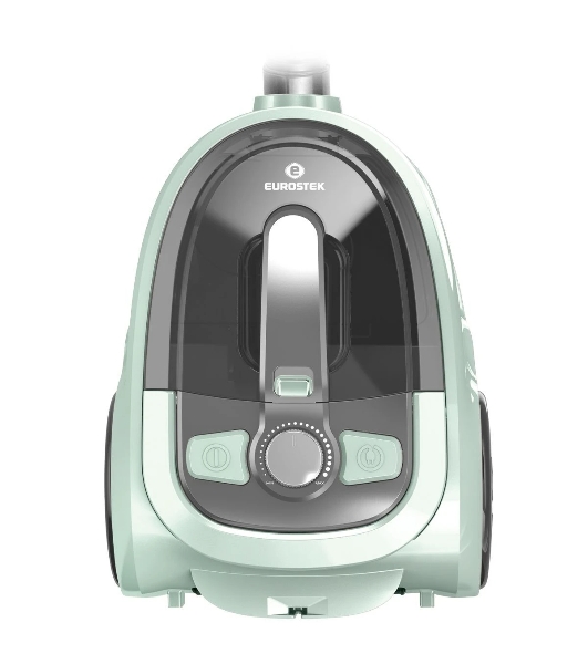 Пылесос Eurostek EVC-KP05С серый/бирюзовый, 400/2600 Вт, уборка сухая, пылесборник контейнер 2.5 л