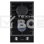 Газовая варочная панель Nordfrost HM 3023 B, встраиваемая, черный, фото5
