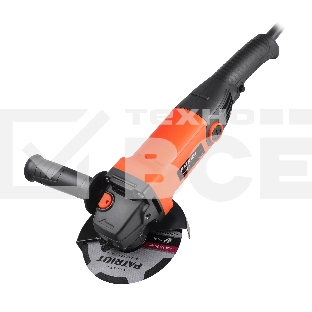 Машина углошлифовальная (УШМ) PATRIOT AG 135L, диск 125мм, 950Вт, 11000об/мин, дополнительная рукоятка, быстрая замена щеток, фиксация кнопки включения