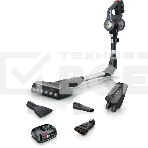 Пылесос вертикальный Bosch BBS712A черный, безмешковый, емкость пылесборника 0.3 л, сухая уборка, фильтр PureAir, фото 1