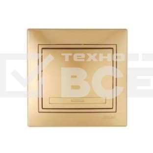 Выключатель 1-кл. СП Мира 10А IP20 метал. зол. LEZARD 701-1313-100