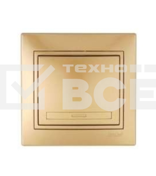 Выключатель 1-кл. СП Мира 10А IP20 метал. зол. LEZARD 701-1313-100