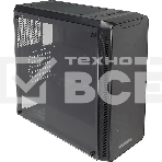 Компьютерный корпус Accord JP-X черный без БП ATX 2xUSB2.0 1xUSB3.0 bott PSU, фото 1