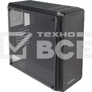 Компьютерный корпус Accord JP-X черный без БП ATX 2xUSB2.0 1xUSB3.0 bott PSU