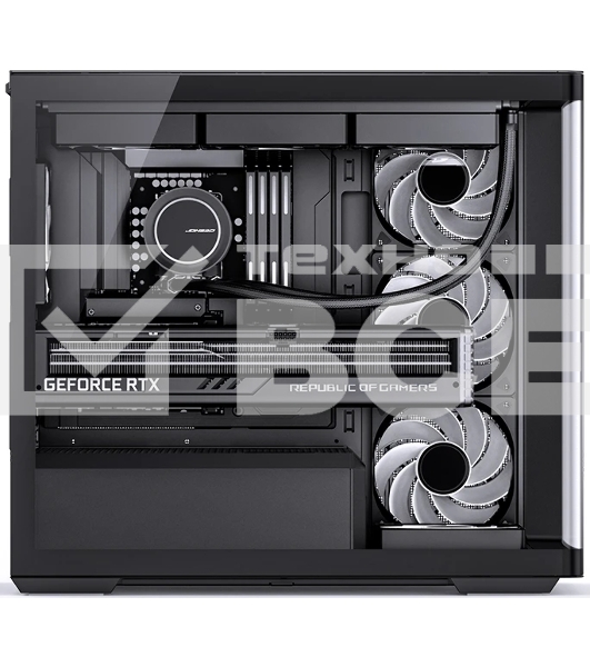 Корпус без блока питания Корпус JONSBO D300 Black MATX без БП, боковая панель из закаленного стекла, mini-ITX, micro-ATX, черный