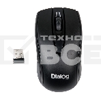 Мышь беспроводная Dialog Comfort MROC-17U черный, 1200 dpi, радиоканал, USB, кнопки - 3, фото 1