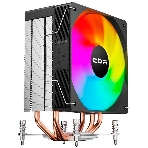 Кулер для процессора CBR CBR-CC-3190-RGB-PWM Al+Cu, 3 heat pipes, Socket 775/1366/1155/1156/1150/1151/1200/1700/AM2/АМ2+/АМ3/AM3+/FM1/FM2/AM4/AM5, TDP 190W, 120mm Fan, 2300RPM, HB, RGB, PWM, 36db, фото 1