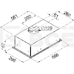 Вытяжка встраиваемая Maunfeld Crosby SINGL 60 нержавеющая сталь, 60 см, 850 куб. м/ч, 48 дБ, фото11