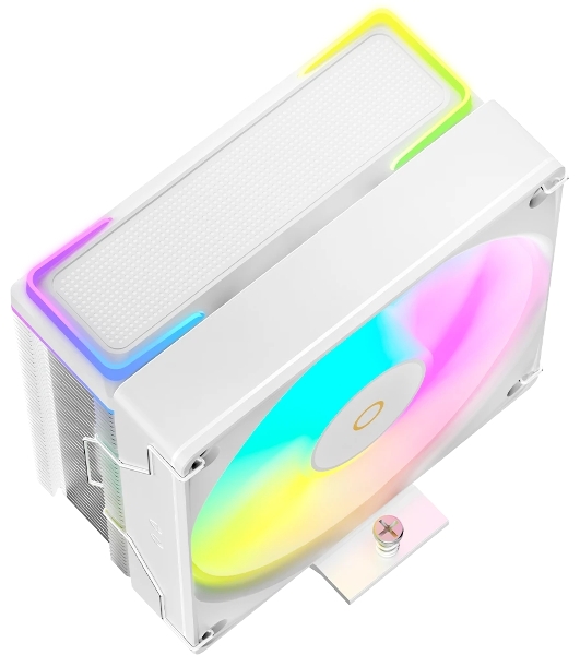 Кулер для процессора Ocypus Delta A40 SE WH ARGB, 120мм ARGB FAN, Top ARGB Panel, 4 HEAT PIPES, 4-PIN PWM, 800-1800 RPM, 31DBA, HYDRO BEARING, LGA115X/1200/1700/18XX, AM4/AM5