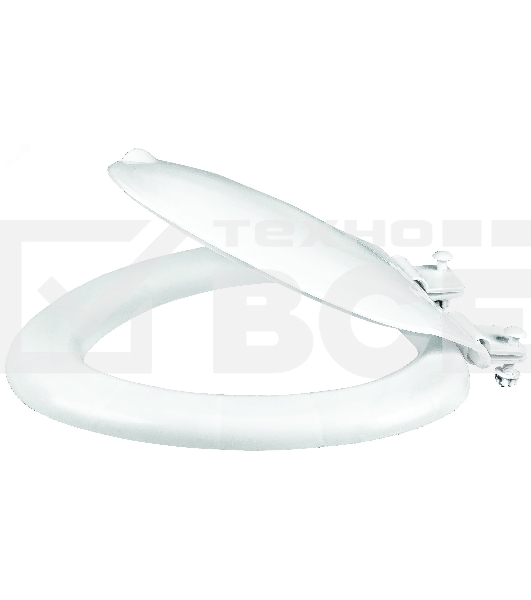 Сиденье для унитаза Эконом снежно-белое