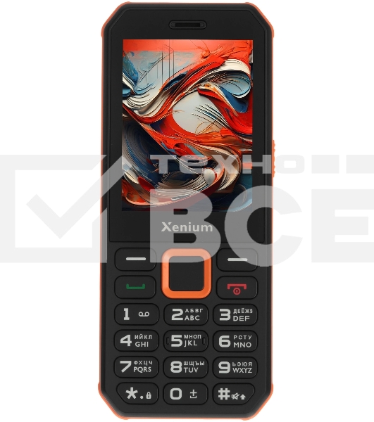 Мобильный телефон Xenium X300 черный/оранжевый