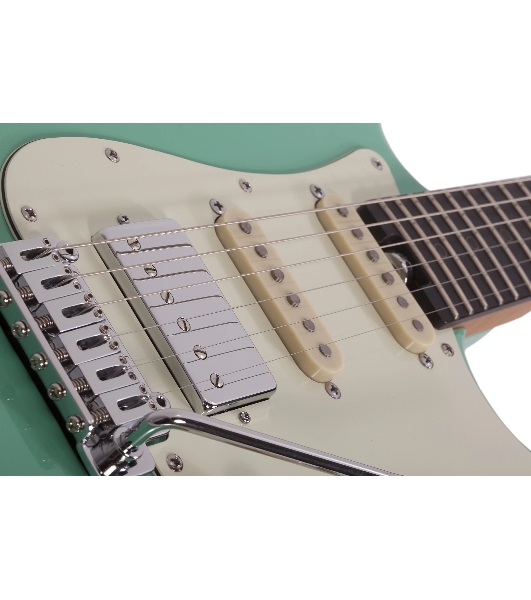 Электрогитара SCHECTER NICK JOHNSTON TRAD-HSS A. GREEN - электрогитара 6-струнная. 22 лада, корпус: ольха, гриф: обоженный клен, накладка черное дерево, на болтах, звукосниматели: HSS Schecter Diamond '78, 2x Schecter Diamond Nick Johnston Single Coil, р
