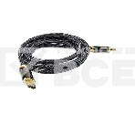 Кабель HDMI 19M/M,ver. 2.1, 8K@60 Hz 2m метал разъемы, нейлоновая оплетка Telecom <TCG300-2M>, фото2