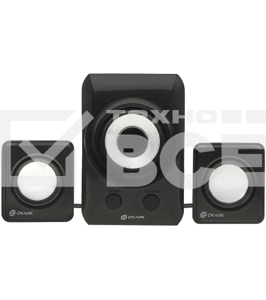 Колонки Oklick OK-420 2.1 черный 11Вт