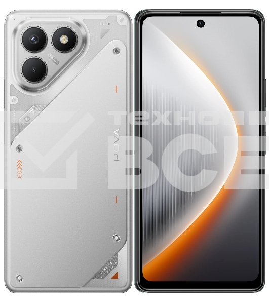 Смартфон Tecno POVA 7 Neo 8/256Gb, серебристый