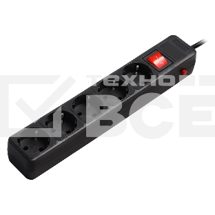 Сетевой фильтр Smartbuy (SBSP-5-50-K) 5 гн х 5,0 м черный