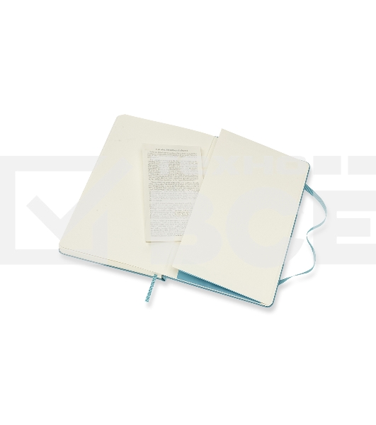 Блокнот Moleskine CLASSIC QP062B35 Large 130х210мм, 240 страниц, нелинованный, твердая обложка, голубой